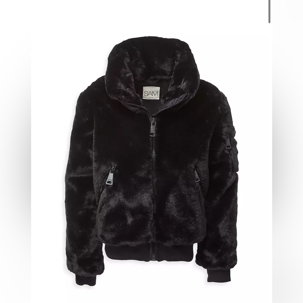 SAM. Girl's Harlow Faux Fur Jacket. Very good condition.